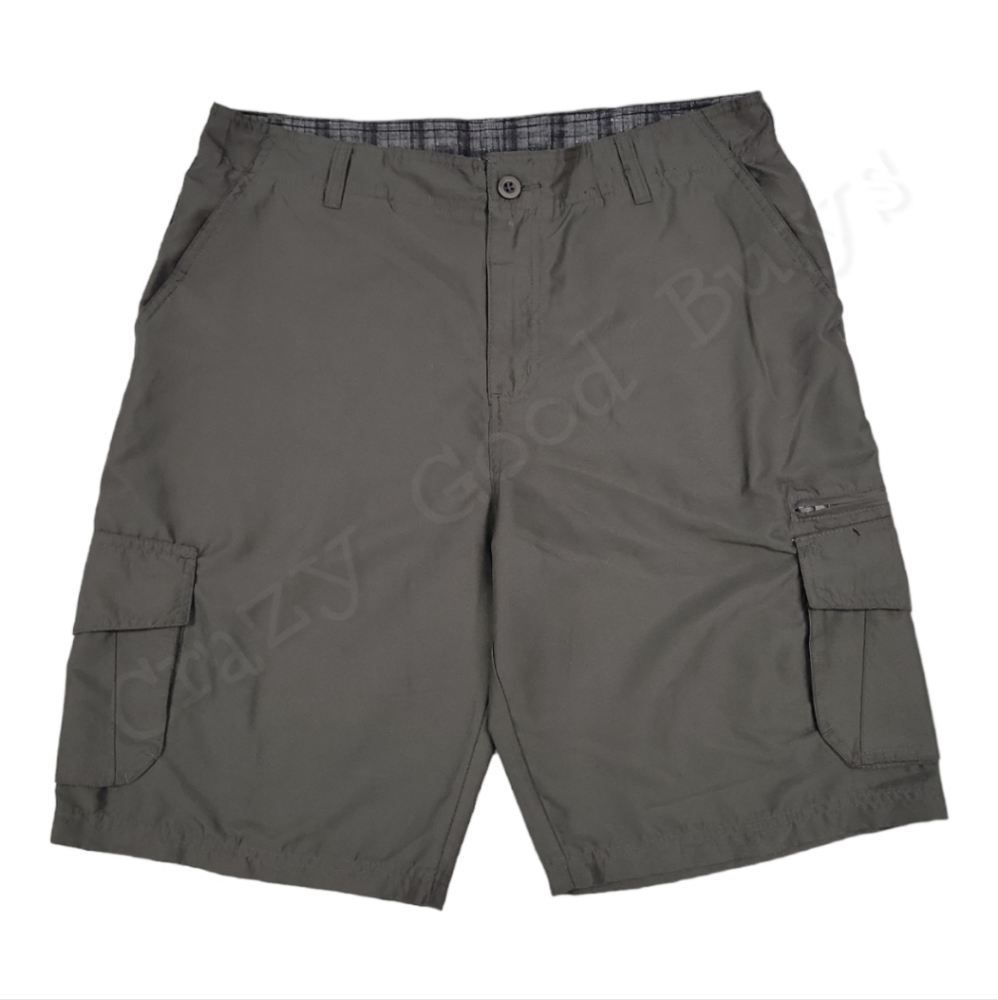 Burnside 9801 Hybrid Cargo Swim Shorts Boardshorts, Mesh Pockets, Men's Size 34